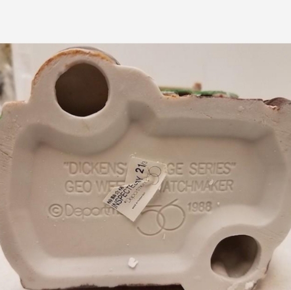Dept 56 Charles Dickens Village Geo Weeton Watchmaker Cottage 6 1/2 X 4X3, 1988 - Picture 7 of 7